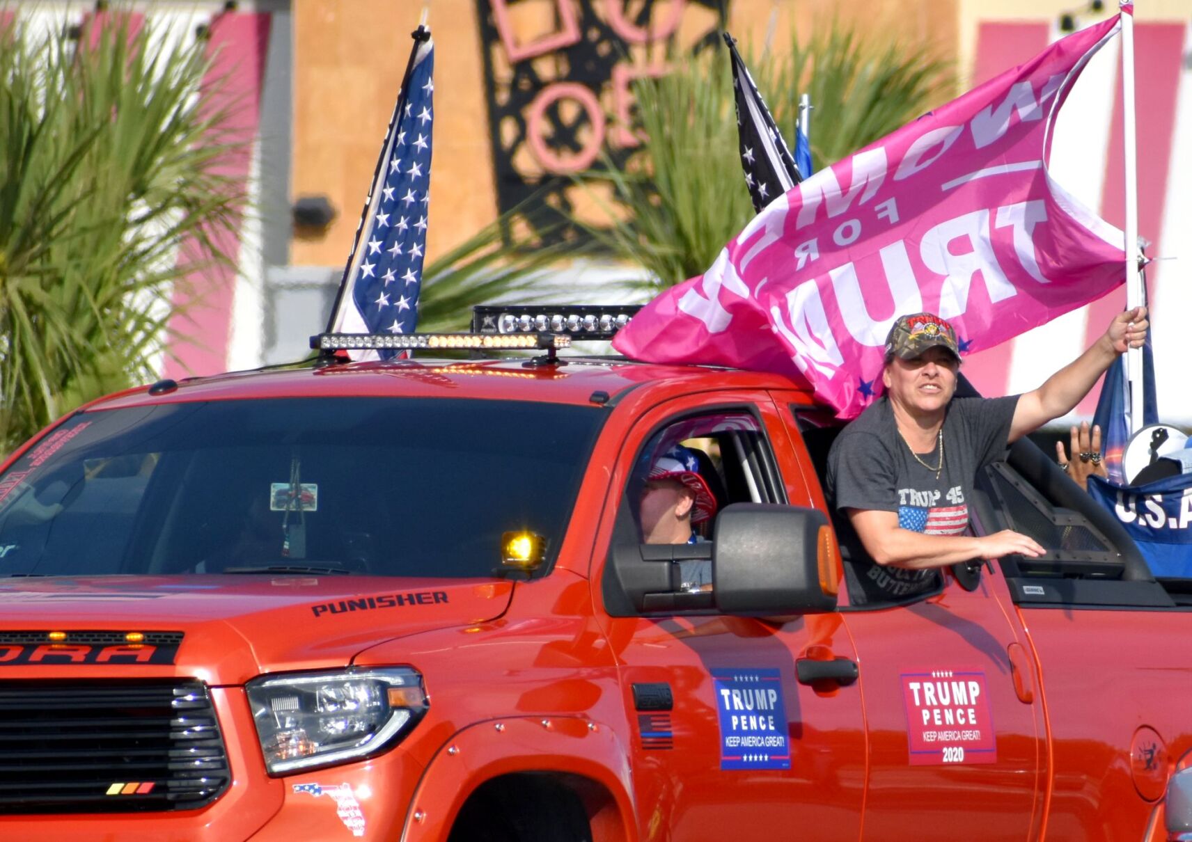 A ‘Trump Train’ rally in Port Charlotte Sunday